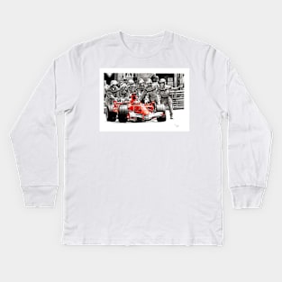 Michael Schumacher, Ferrari 248F1, Monaco Kids Long Sleeve T-Shirt